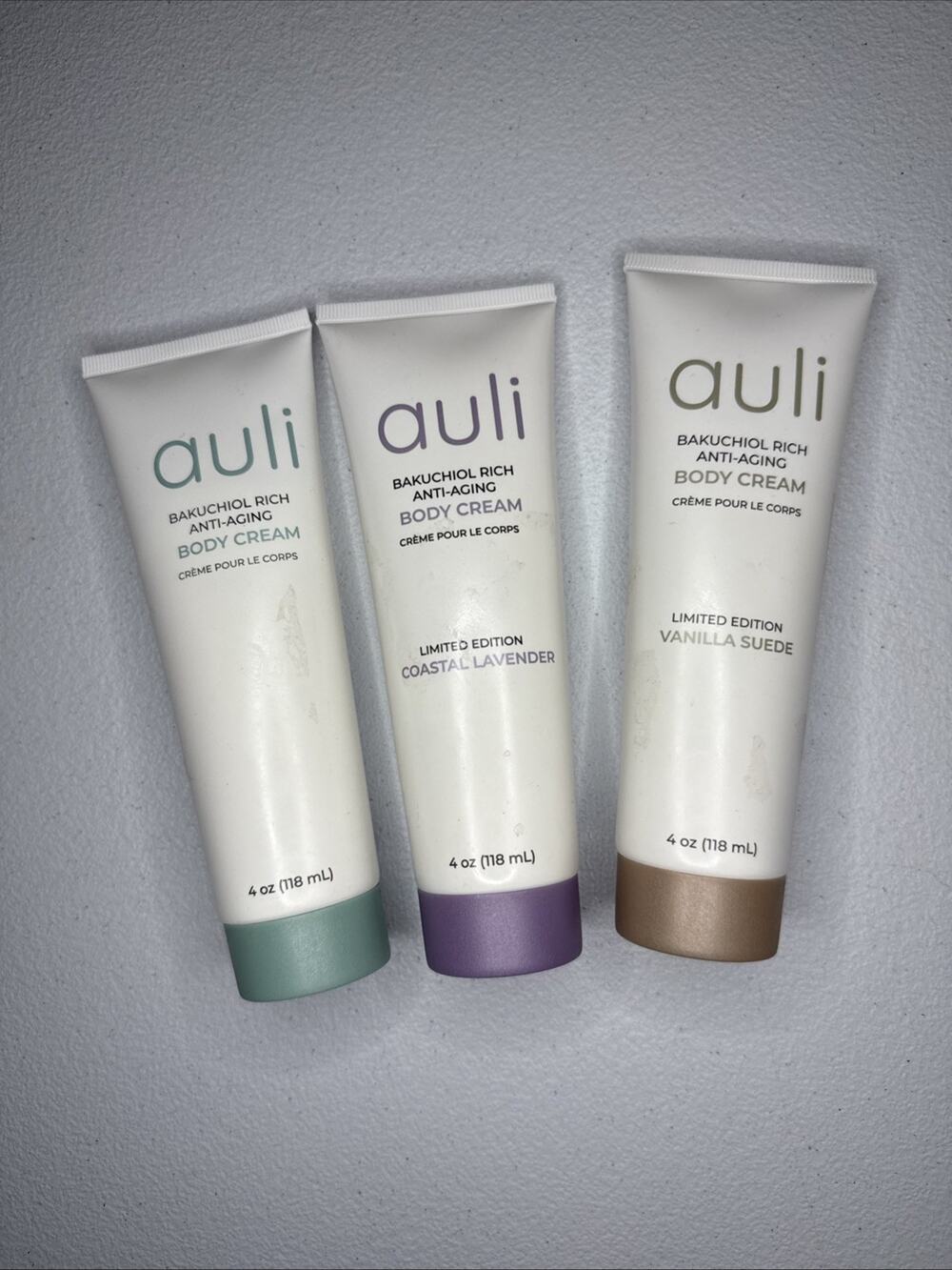 Auli Skin 3-piece Bakuchiol Rich Anti-Aging Body Cream Set